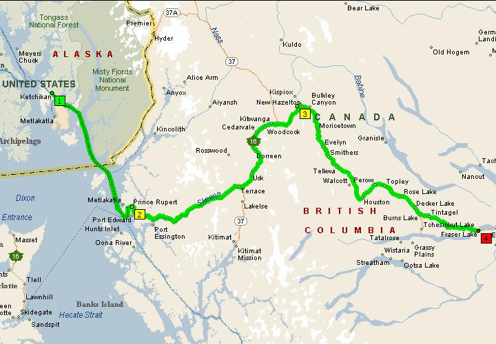 Fraser Lake Bc Map Day 22