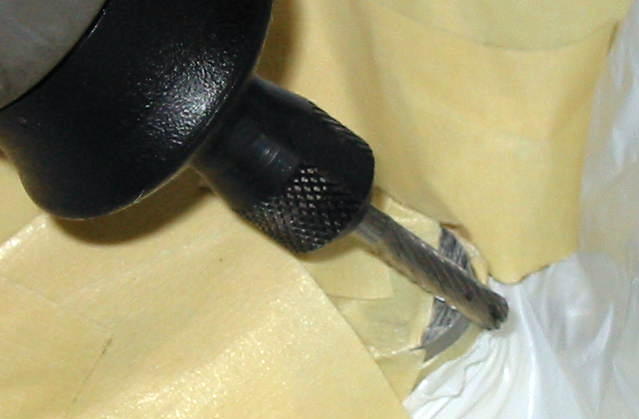 Dremel Tool with Carbide Cutter